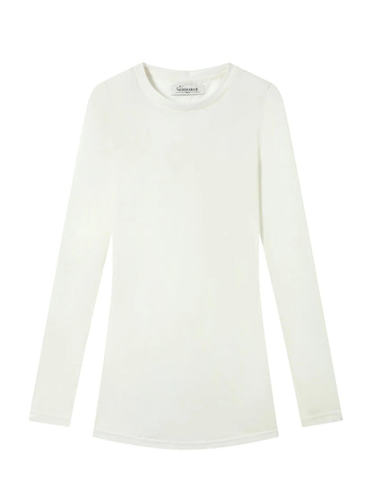 Smoothie Ice Knit Tee V Neck T Shirt Long Sleeve