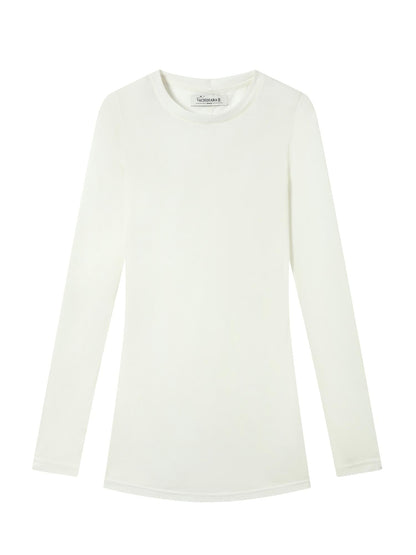 Achihara Smoothie Ice Knit Tee V Neck T Shirt Long Sleeve
