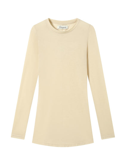 Achihara Smoothie Ice Knit Tee V Neck T Shirt Long Sleeve