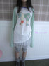 Updateang project Summer Loose Butterfly Print Striped Raglan Tee