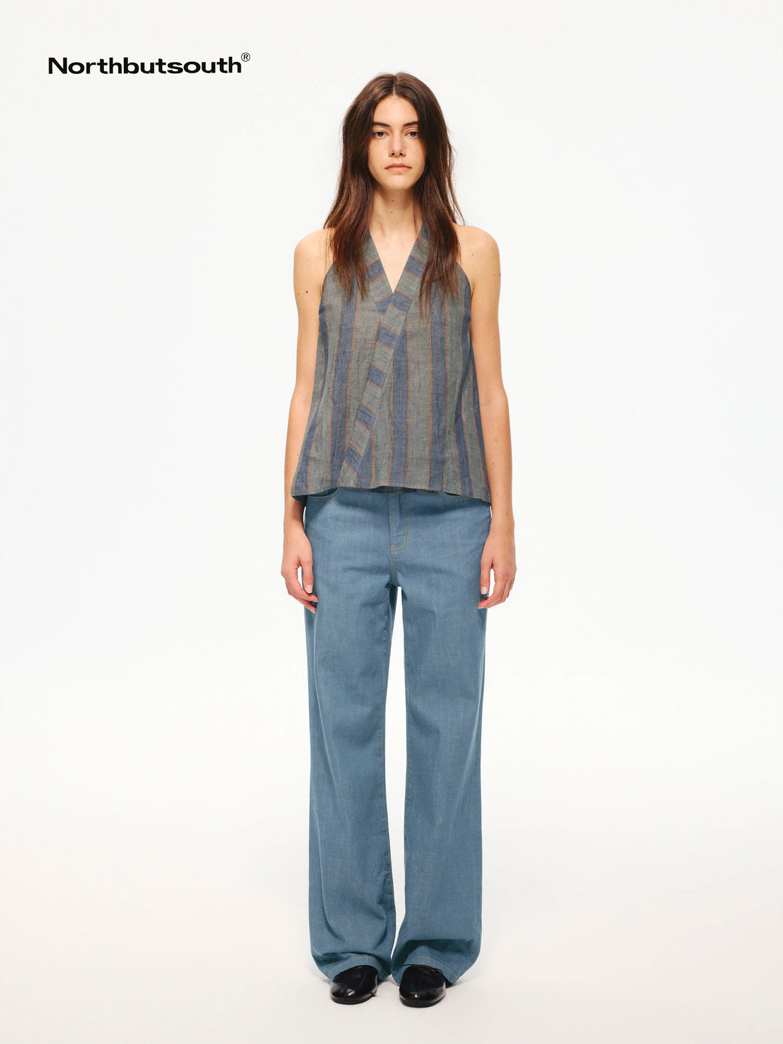 Indigo Washed Low Waist Slim Lightweight Women&
