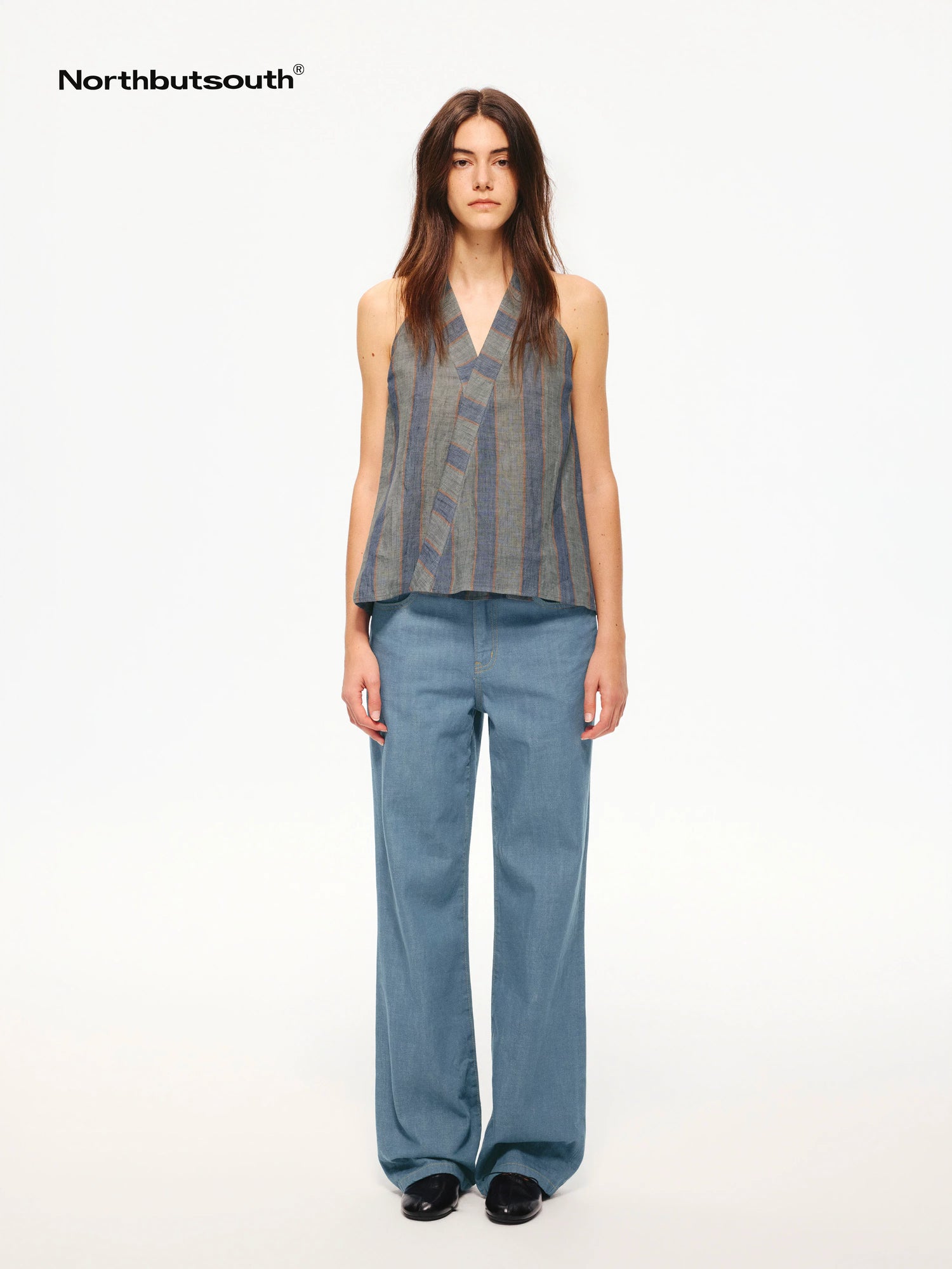 Indigo Washed Low Waist Slim Lightweight Women&