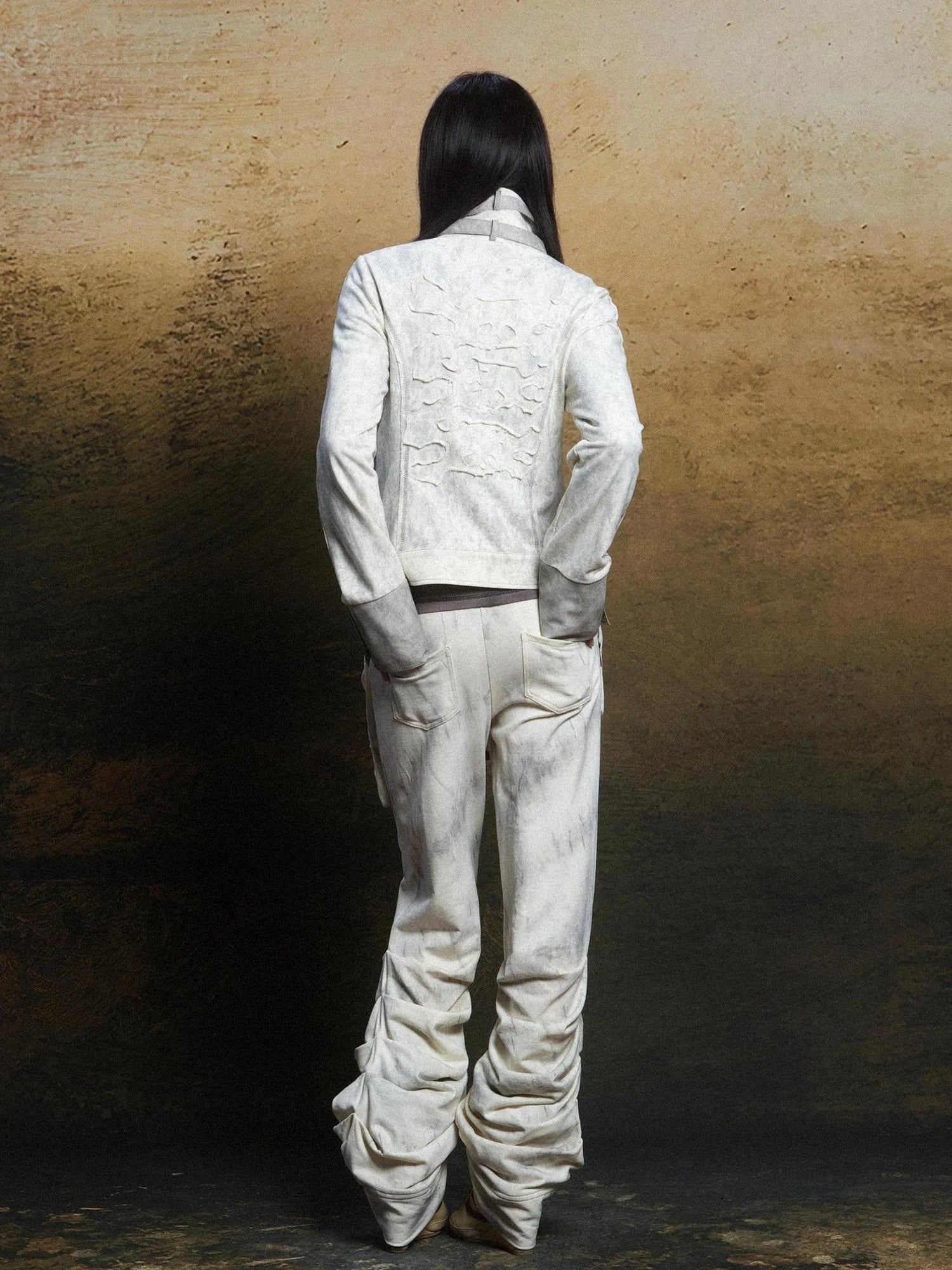 Industrial Punk Pocket Pants Low Waist Loose Streetwear For Women