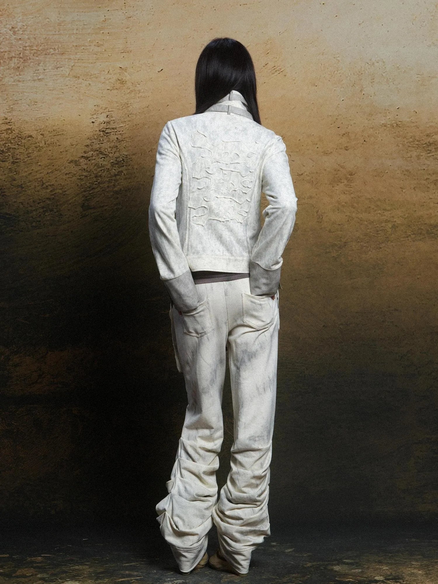 Industrial Punk Pocket Pants Low Waist Loose Streetwear For Women