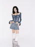 Ink Wash Blue Denim Suit