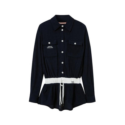 Intellectual Corduroy Shirt Dress