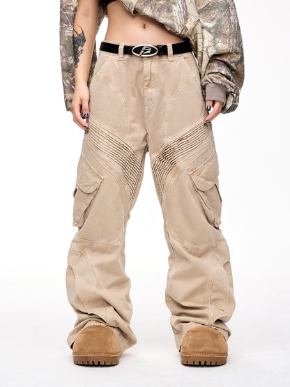Deconstruct Pocket Jumpsuit Distressed Denim Bundle