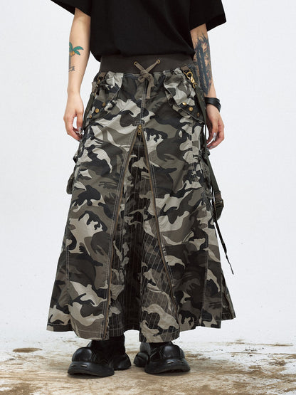 Deconstruct Pocket Jumpsuit Distressed Denim Bundle