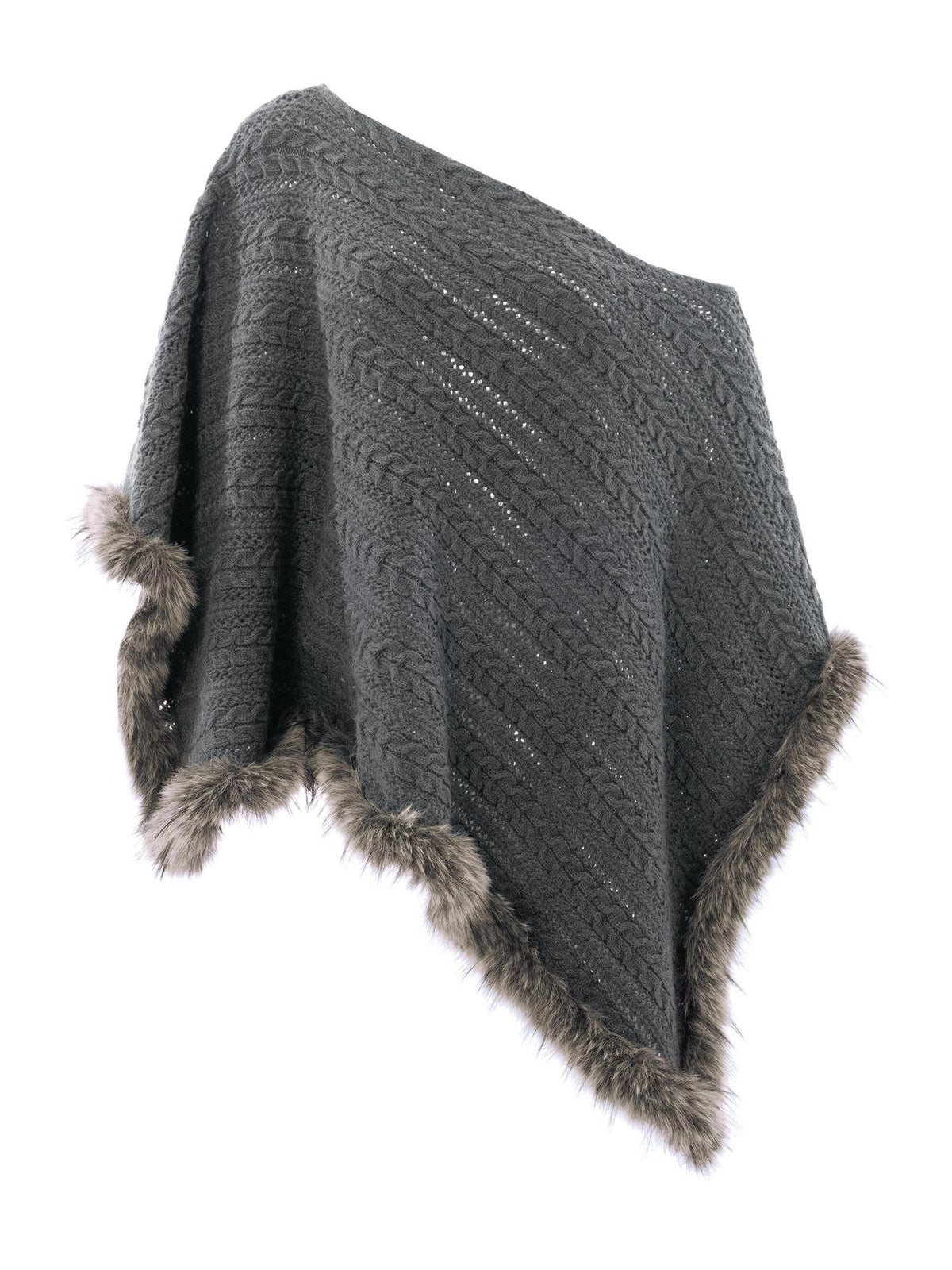 JYOSEI Asymmetric Hollow Out Merino Wool Women&
