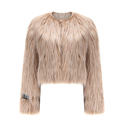 JYOSEI_Avocado_Green_Faux_Fur_Cropped_Winter_Coat_MISSTT