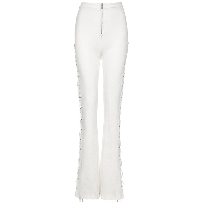 JYOSEI_Black_And_Ivory_Asymmetric_Crisscross_Tie_Chain_Women&