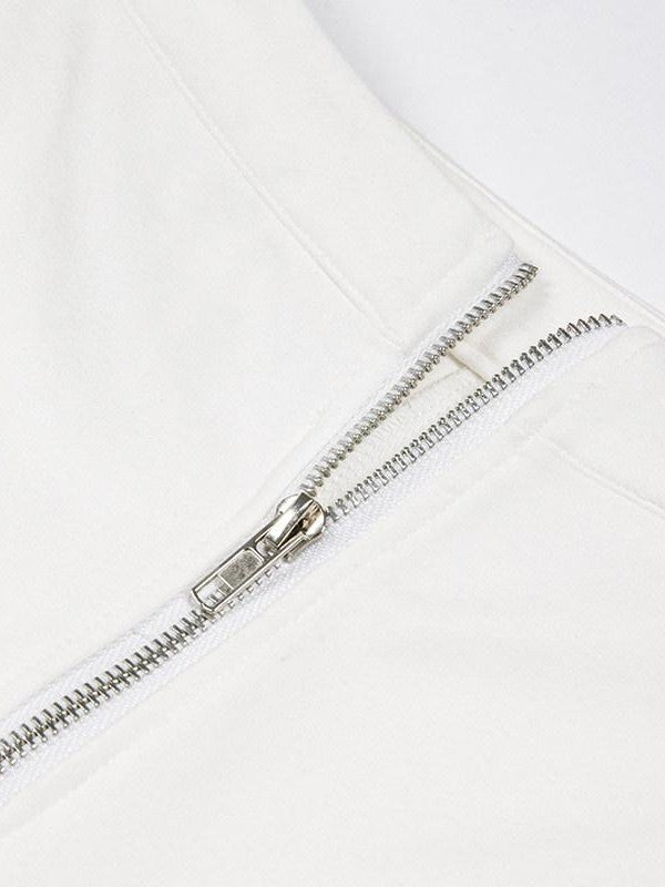 JYOSEI Black And Ivory Asymmetric Crisscross Tie Chain Women&