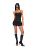 JYOSEI Black Halter V-neck Multi Pocket Women&