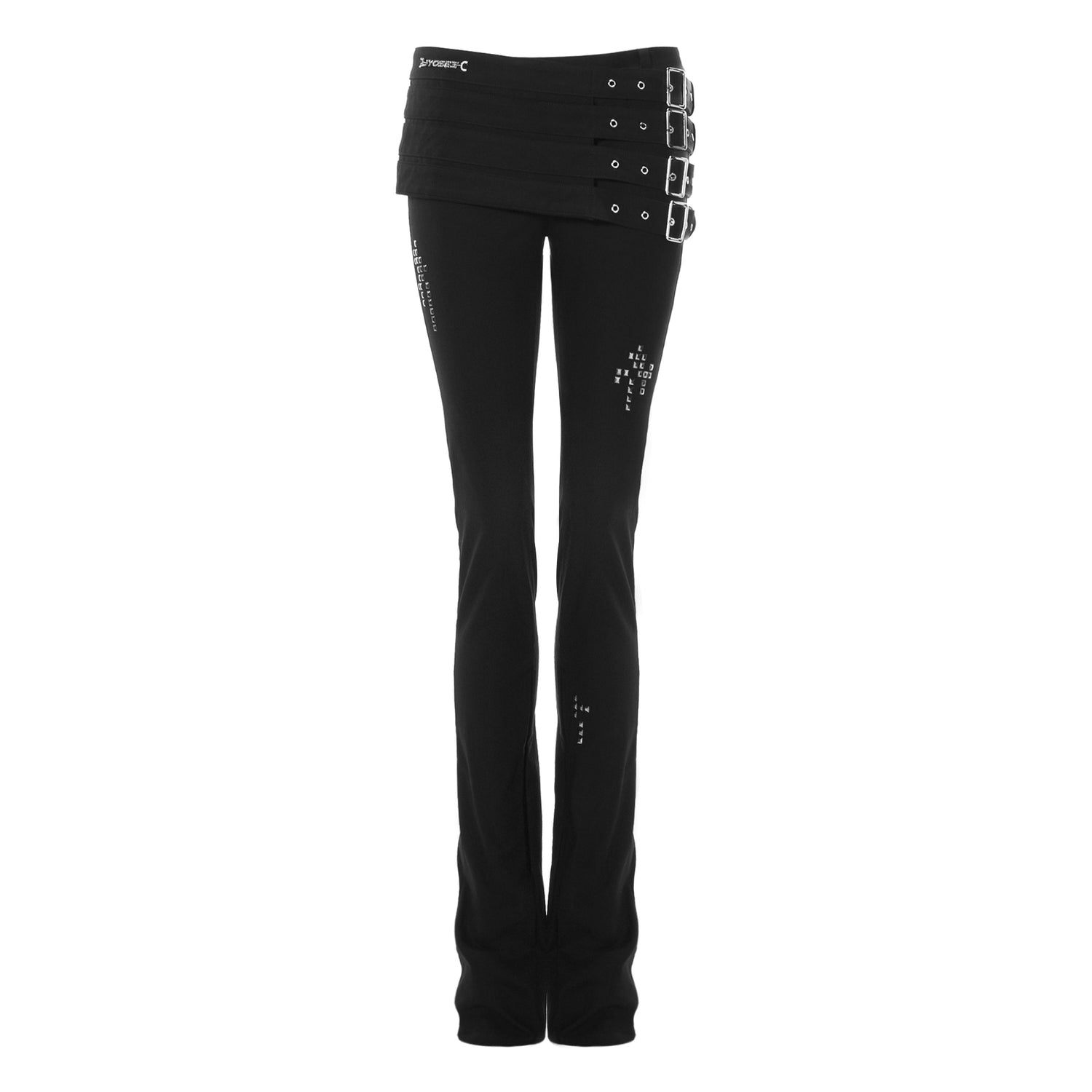 JYOSEI_Black_Multi_Belt_Metal_3D_Embellished_Punk_Women&