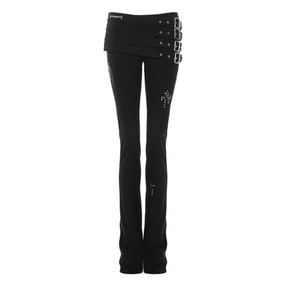 JYOSEI_Black_Multi_Belt_Metal_3D_Embellished_Punk_Women&