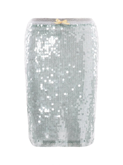 JYOSEI Blue Green Sequin Three Dimensional Embellished Women&