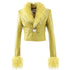 JYOSEI_Bright_Yellow_Fixed_Shearling_Collar_Women&
