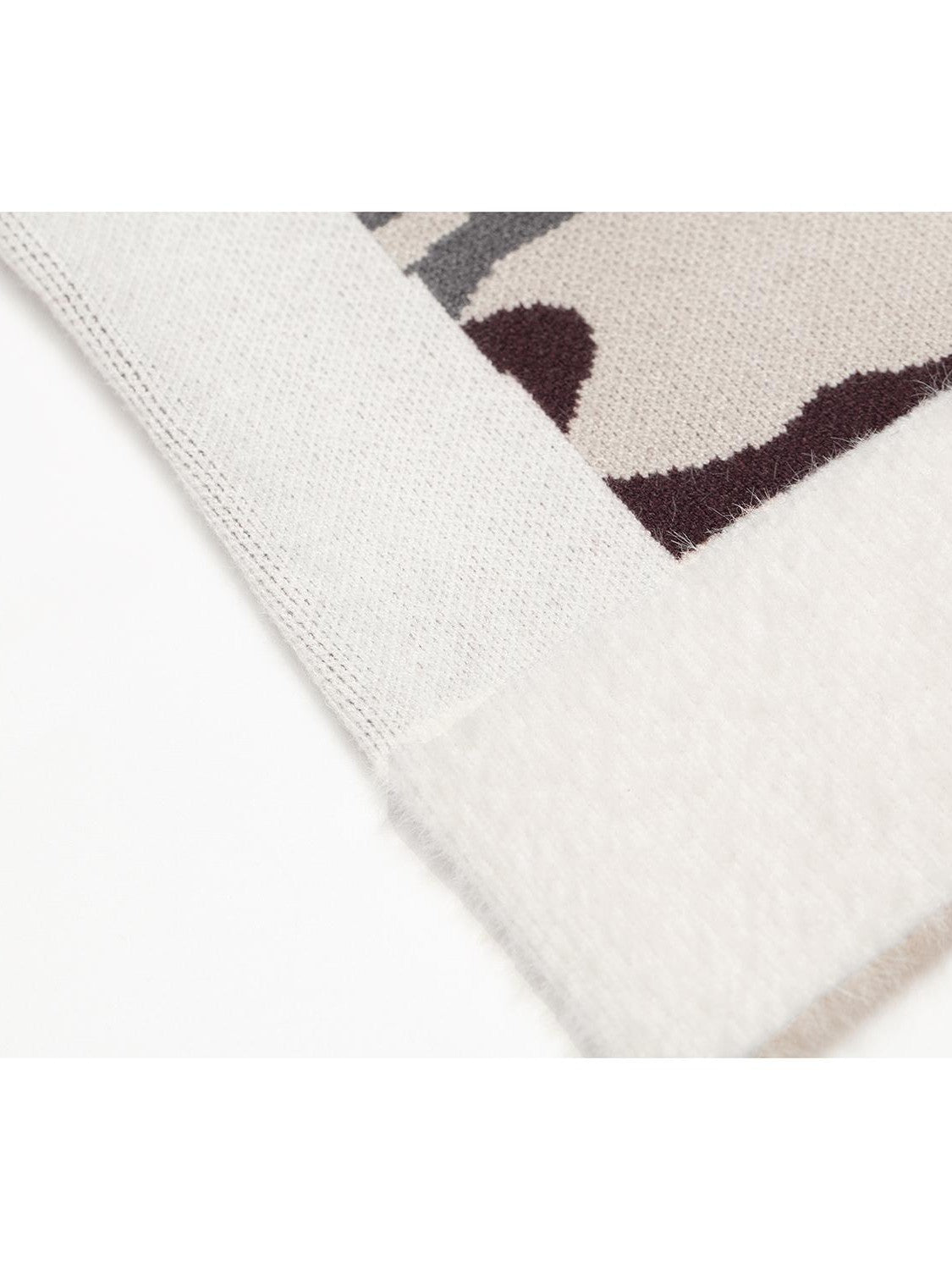 JYOSEI Camouflage Patchwork Knit High Neck Women&
