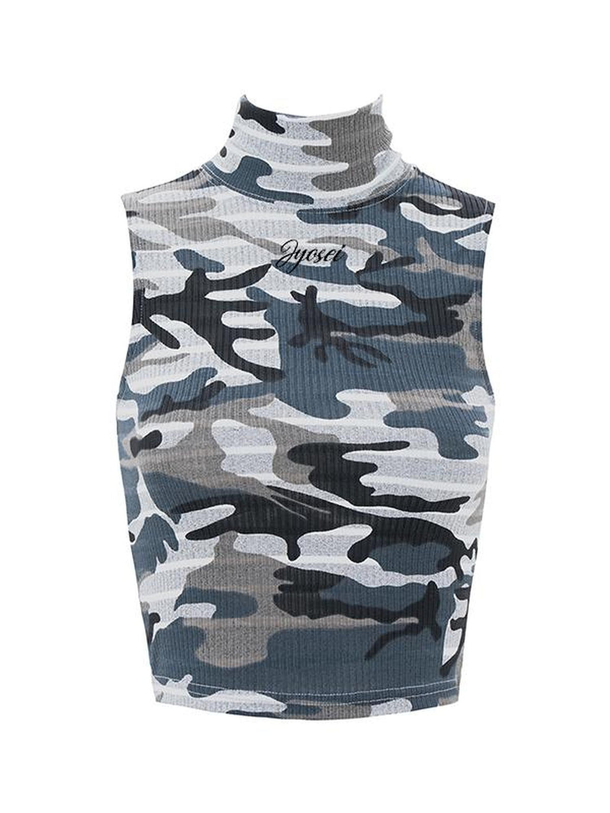 JYOSEI Camouflage Utility Sleeveless Women&