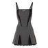 JYOSEI_Chic_Euro_Spliced_Pleated_High_Waist_Aline_Sleeveless_Grey_Women_Mini_Dresses_MISSTT