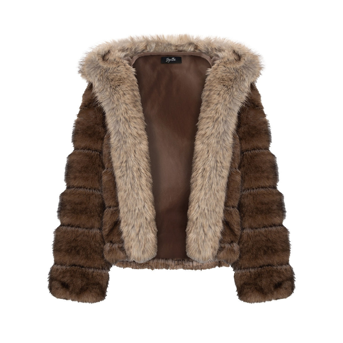 JYOSEI_Cozy_Hooded_Colorblock_Faux_Fur_Trim_Oversized_Womens_Brown_Puffer_Jacket_MISSTT