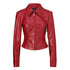 JYOSEI_Deep_Red_3d_Embellished_Lapel_Zip_Cropped_Street_Women&