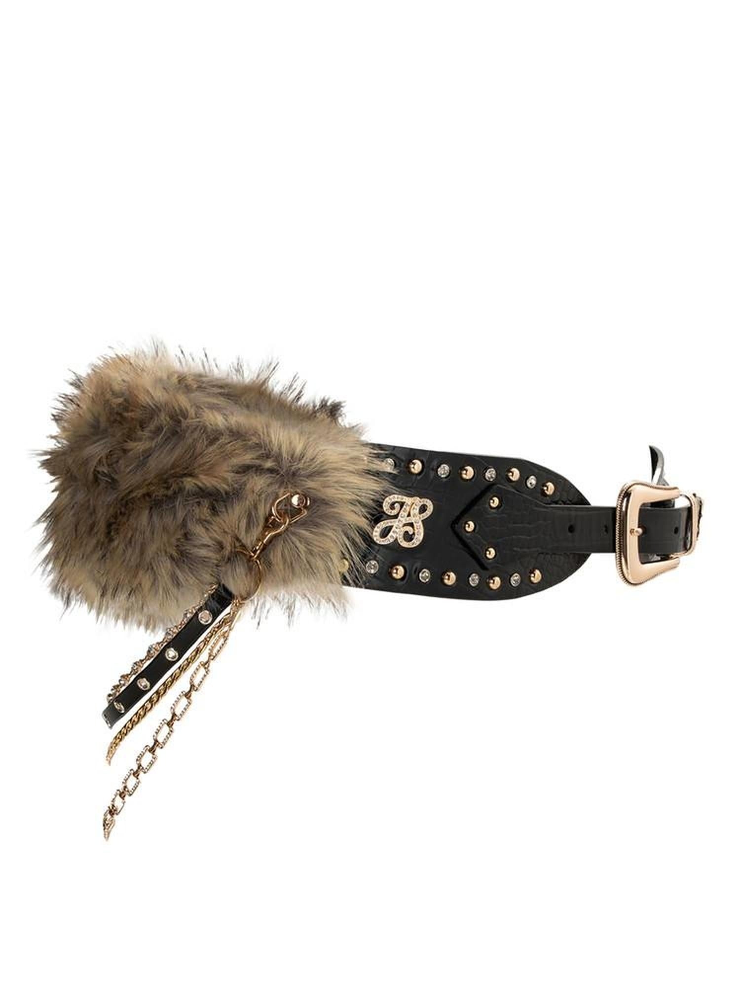 JYOSEI Detachable Chain Studded Embossed Y2K Street Women Pin Buckle 7.5Cm Belt
