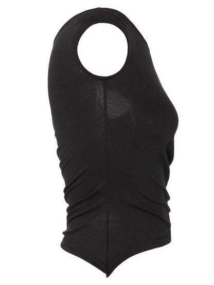 JYOSEI Dragon Print Asymmetrical Hem T Shirt