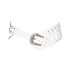 JYOSEI_Embroidered_Ribbon_Chain_Logo_Rhinestone_Irregular_White_Pu_Belt_MISSTT