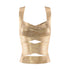JYOSEI_Gold_Foil_Crisscross_Tie_Backless_V-neck_Fitted_Women&