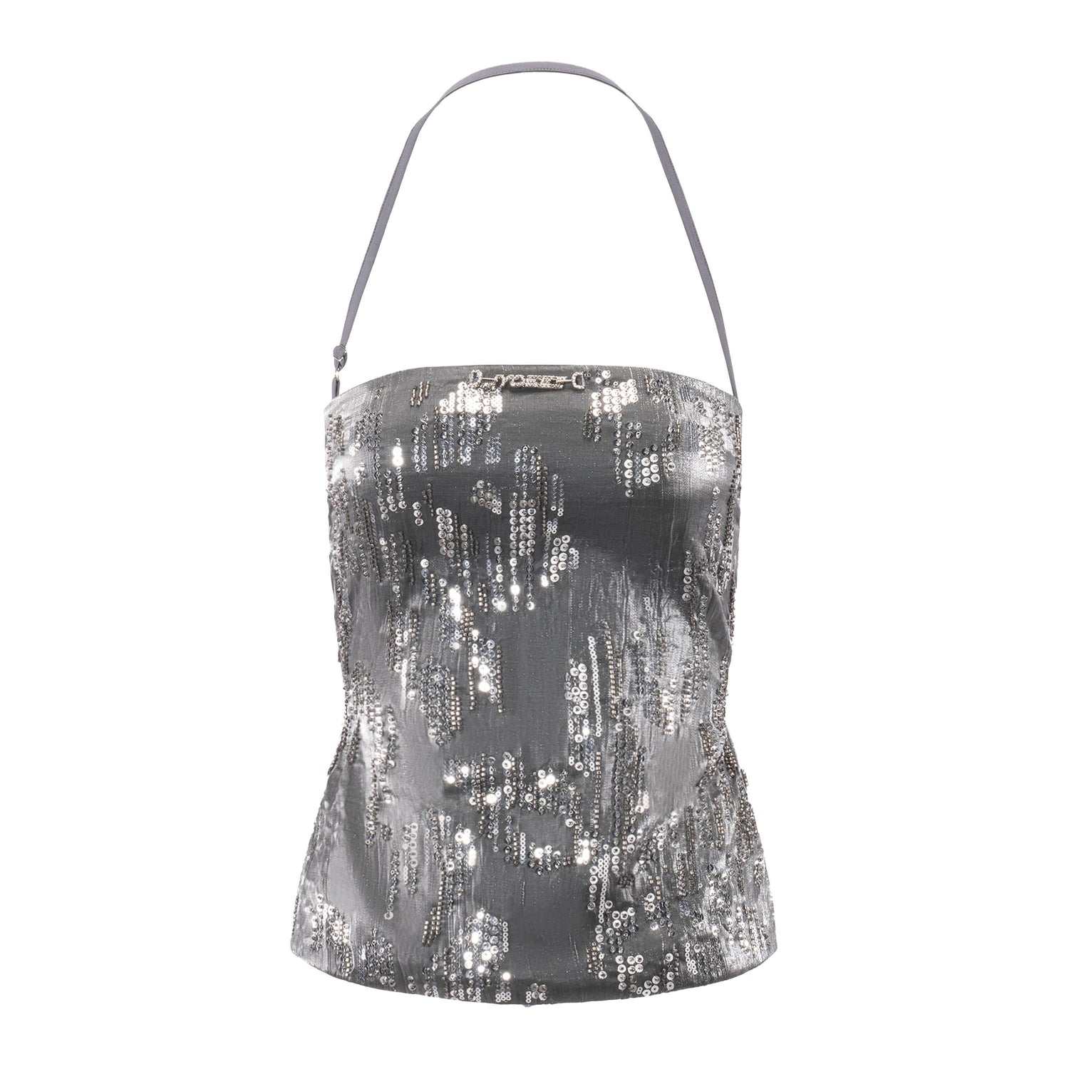JYOSEI_Gray_Sequin_Backless_Strappy_Bandage_Women&