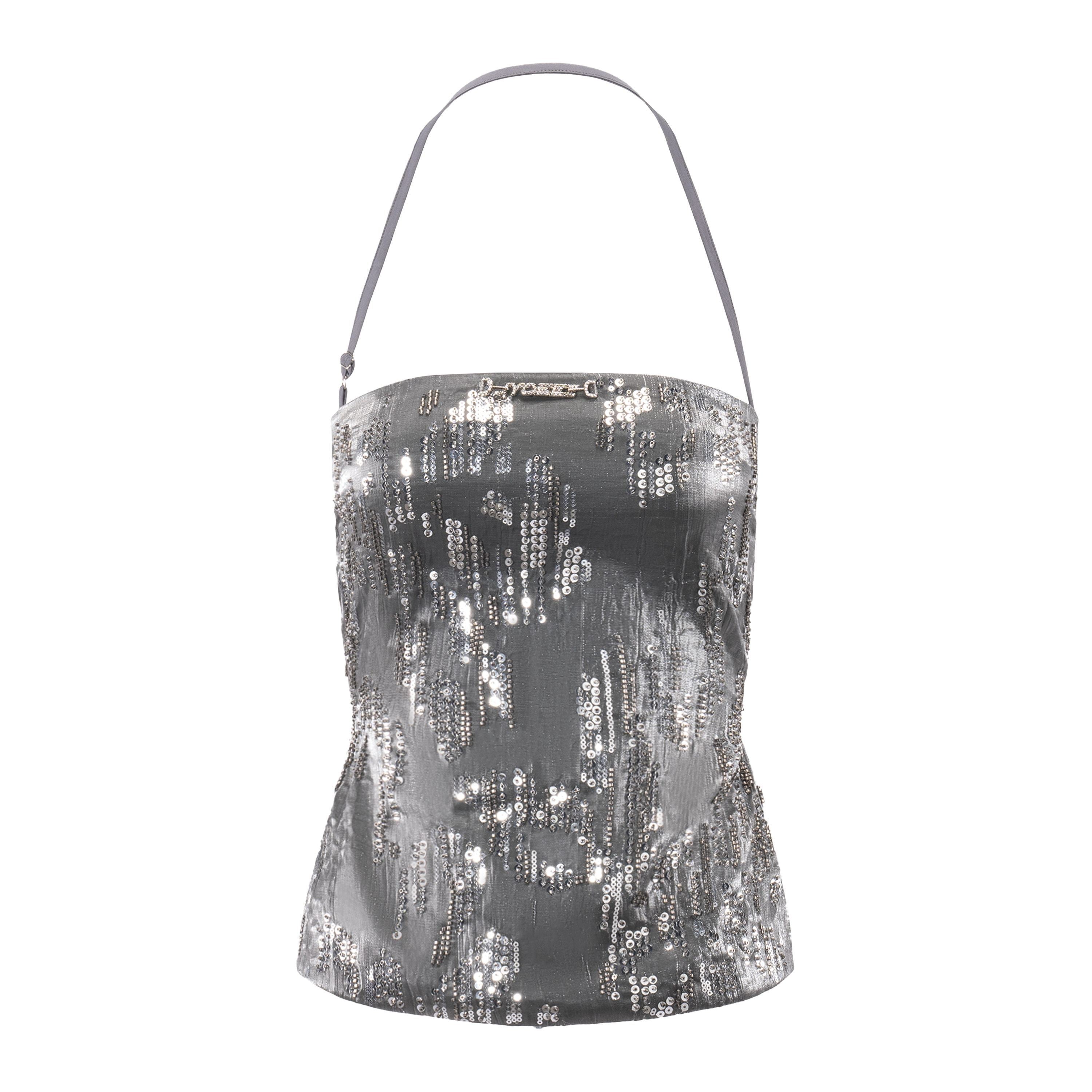 JYOSEI_Gray_Sequin_Backless_Strappy_Bandage_Women&