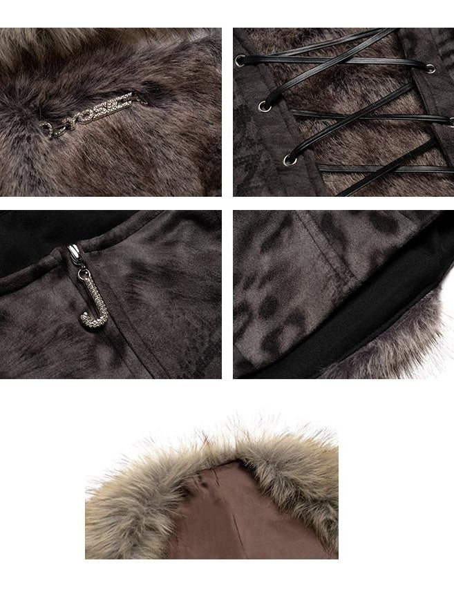 JYOSEI Jacquard Patchwork Slim Fit Cropped Set Urban Printed Dark Gray Tank Tops