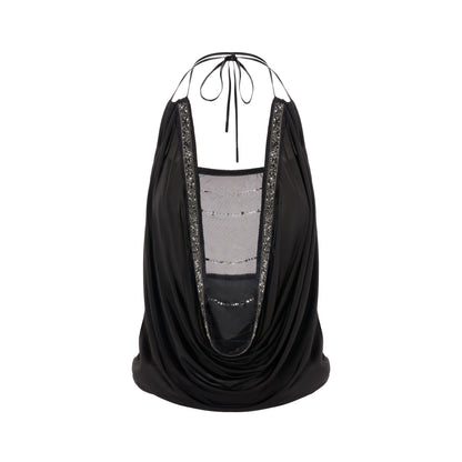 JYOSEI_Mesh_Splice_Backless_3D_Trim_Leather_Cord_Halter_Women&