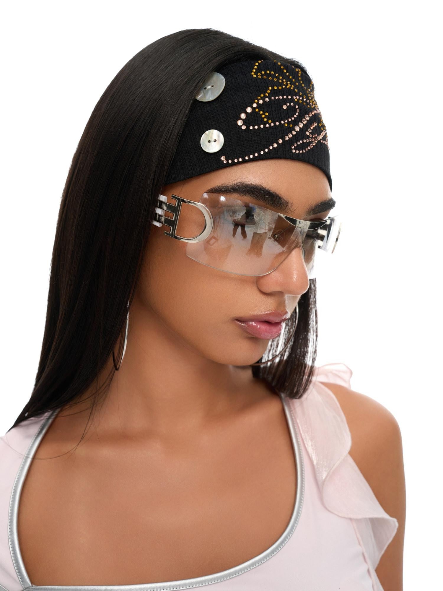 JYOSEI Mother Of Pearl Button Rhinestone Ocean Women&