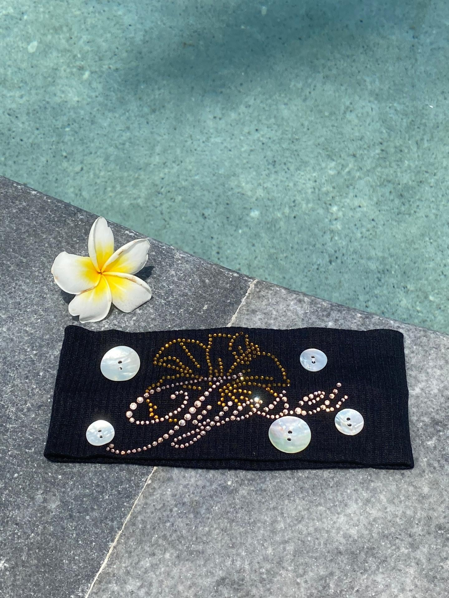 JYOSEI Mother Of Pearl Button Rhinestone Ocean Women&