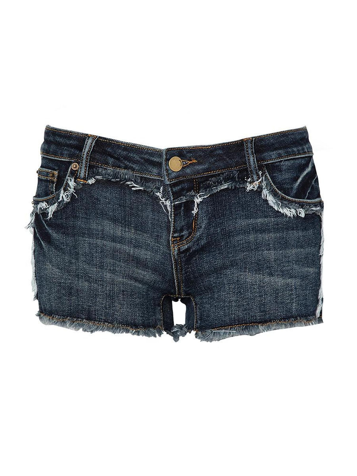 JYOSEI Raw Hem Mid Low Rise Women&