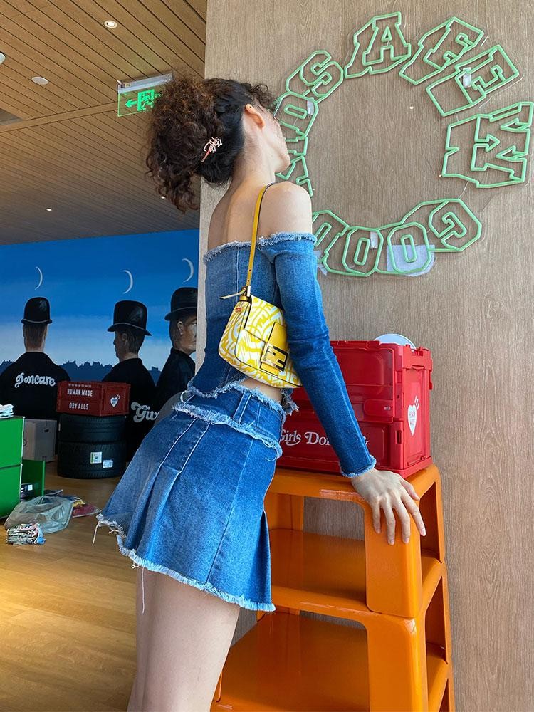 JYOSEI Sexy Off Shoulder Long Sleeve Women&