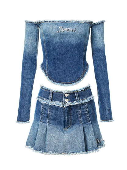 JYOSEI Sexy Off Shoulder Long Sleeve Women&