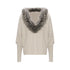 JYOSEI_Soft_Wool_V-ceck_Jacquard_Ribbed_Oversized_Batwing_Girls_Silver_Gray_Sweater_MISSTT
