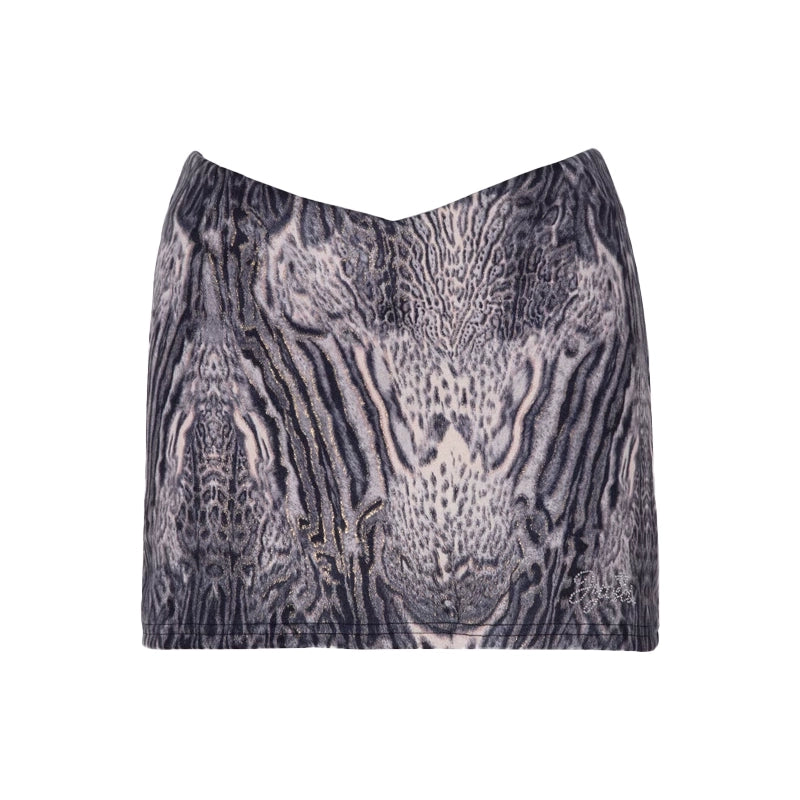 JYOSEI_Street_Style_Blue_Leopard_Print_Crop_Top_And_Skirt_Set_MISSTT