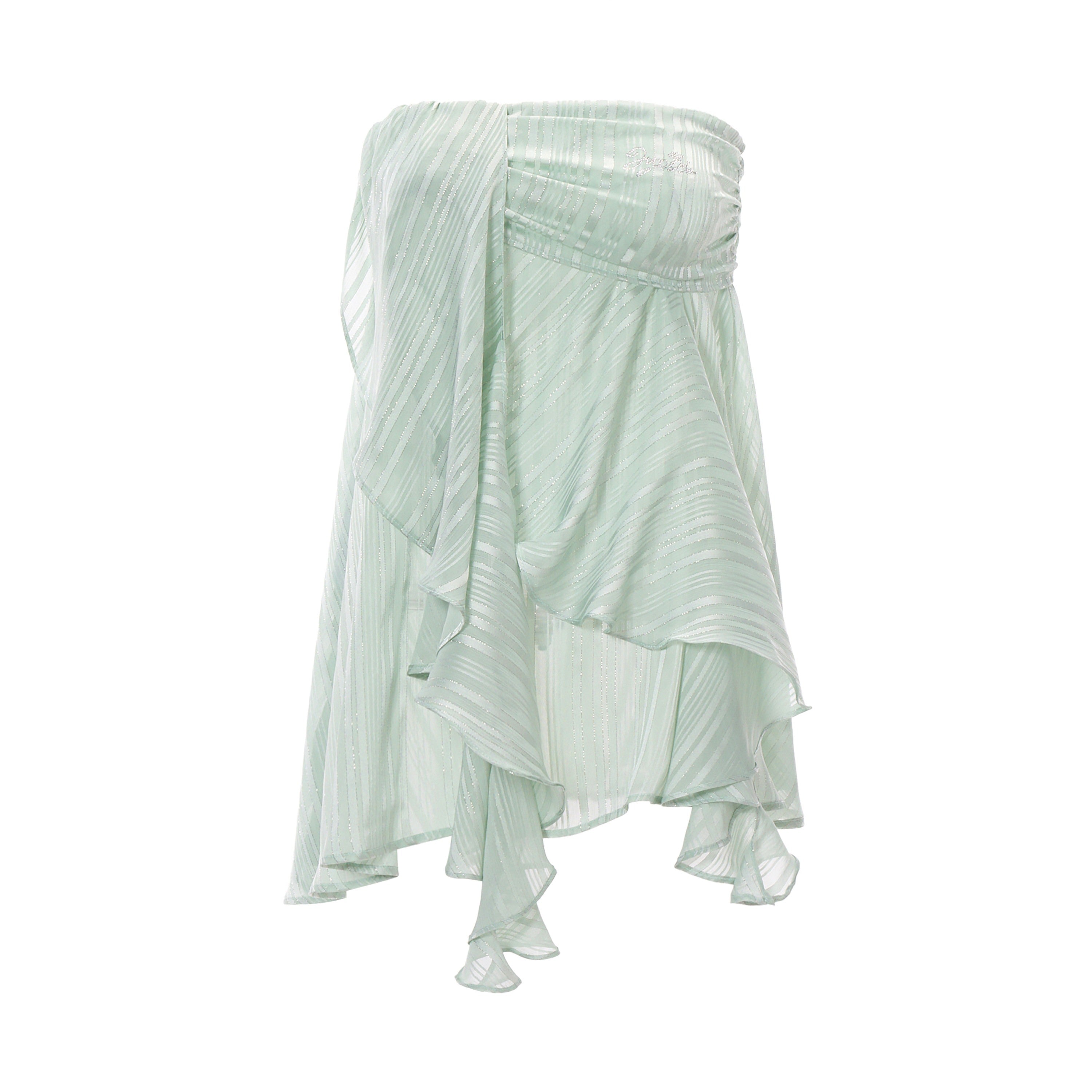 JYOSEI_Striped_Shimmer_Ruffled_Asymmetric_Women&