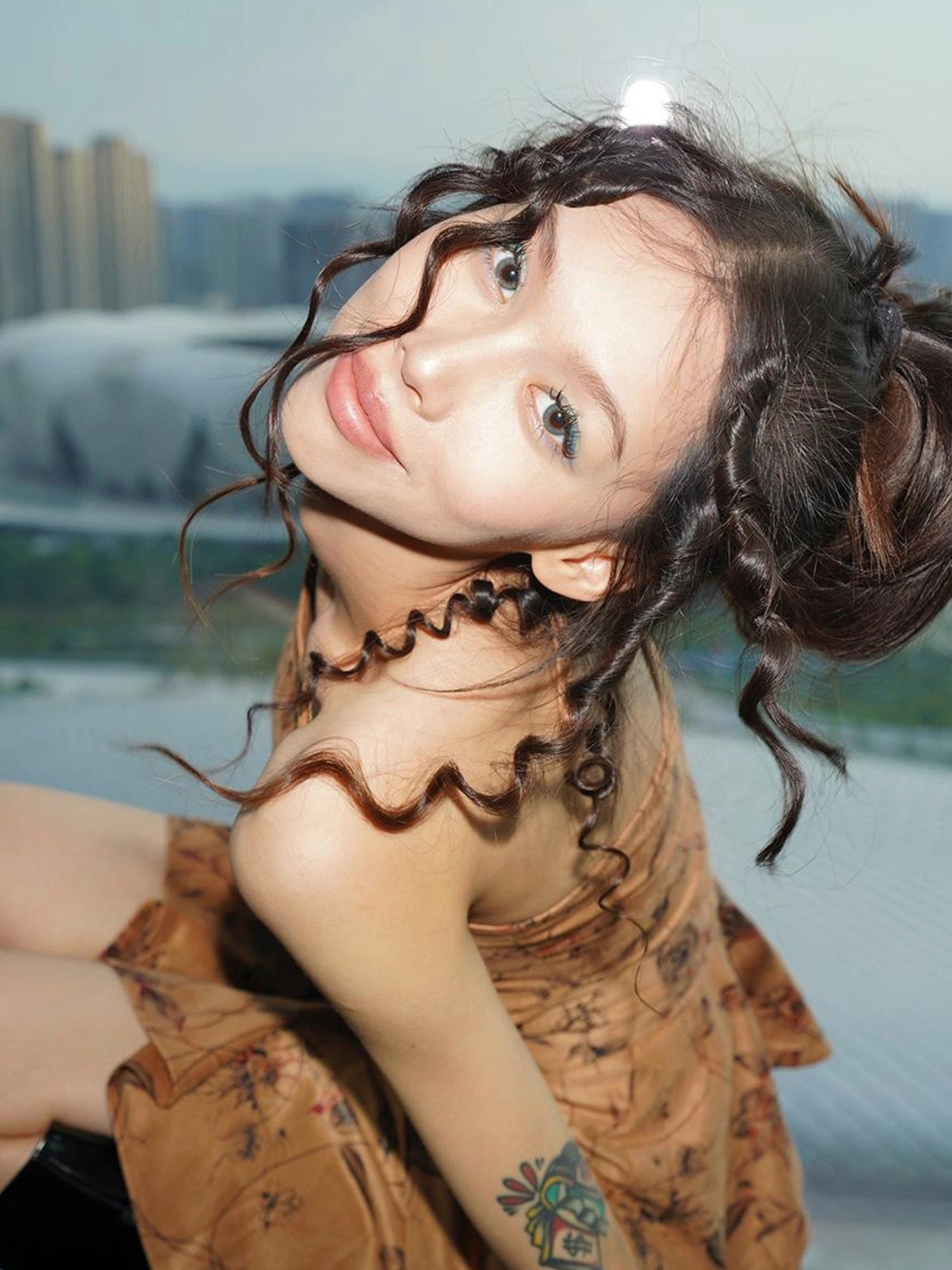 Vintage Brown Suede Cutout Cowgirl Dress