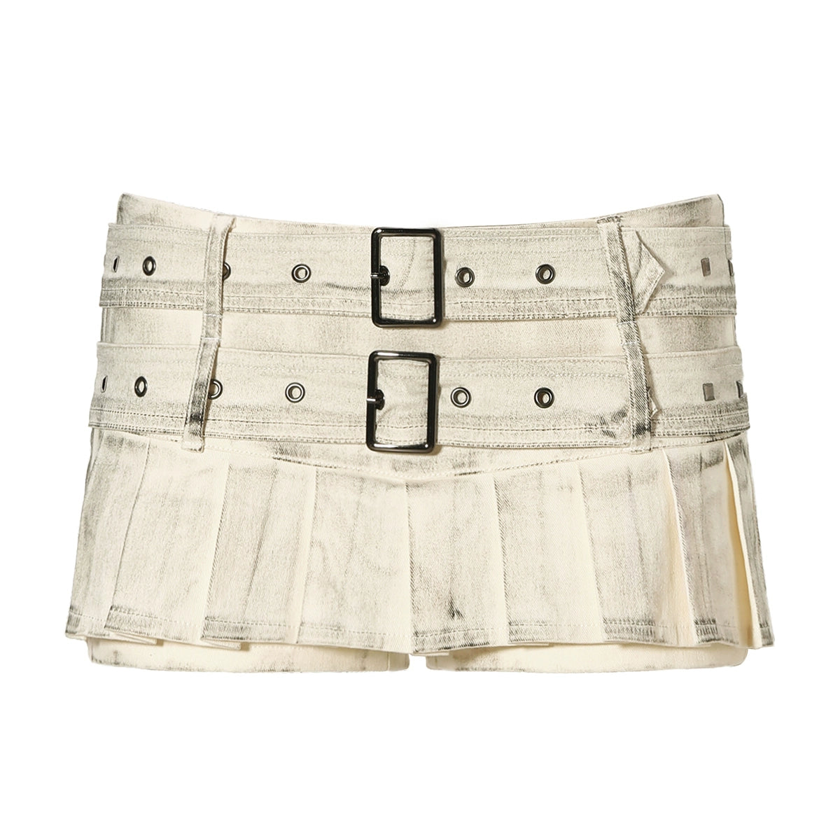 JYOSEI_Vintage_Distressed_Studded_Belted_Cargo_Mini_Skirt_Set_MISSTT