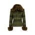 JYOSEI_Vintage_Green_Plaid_Wool_Blend_Suit_Set_With_Fur_Trim_MISSTT