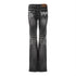 JYOSEI_Washed_Vintage_Embroidered_Rhinestone_Micro_Flare_Women&