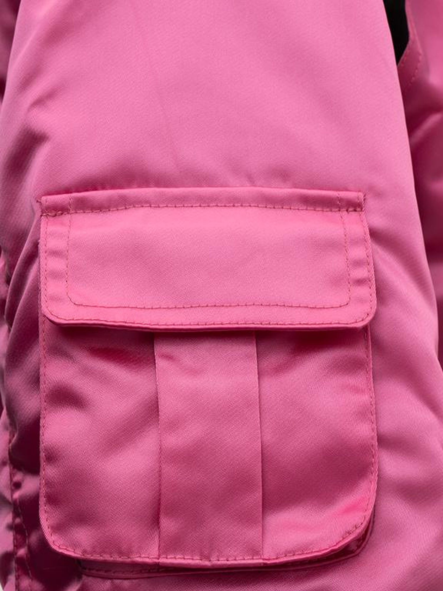 JYOSEI Women Black Pink Cropped Jacket With Pleated Detail