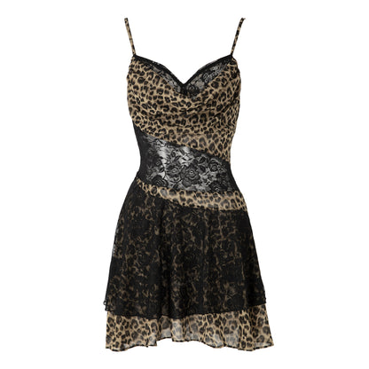 JYOSEI_Y2K_Leopard_Lace_Trim_Sheer_Chiffon_Slip_Dress_V-Neck_T-Shirt_Long-Sleeve_MISSTT