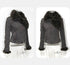 Update OPEN AESTHETIC Vintage Washed Embroidered Jacket Skirt Set with Detachable Fur Collar