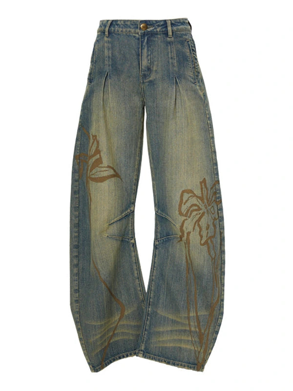 Deconstructed Denim Sport Top Blue Green